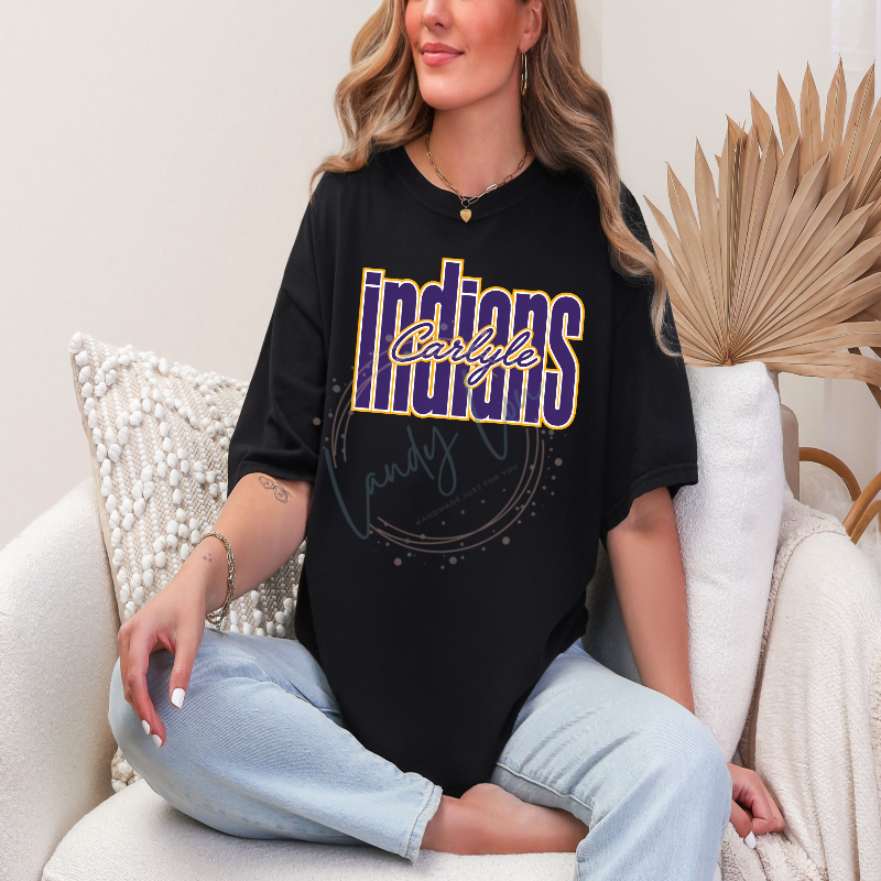 YOUTH Indians Tall Dark Purple Tshirt