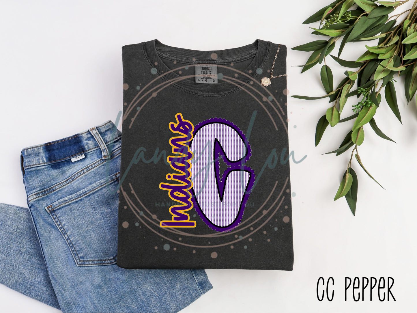 Faux Seersucker C T-shirt - Adult