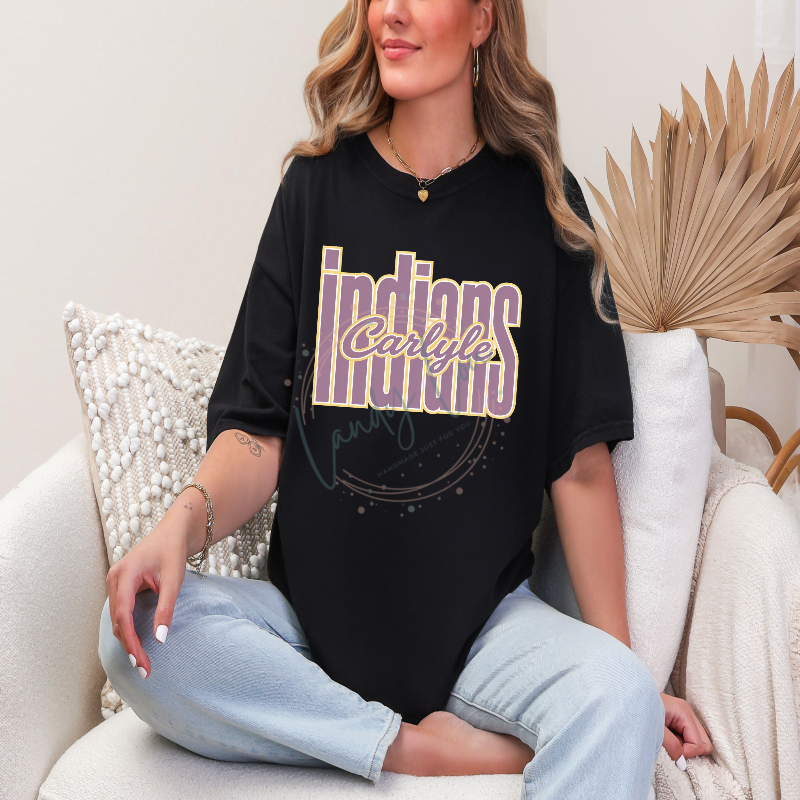 Indians Tall Light Purple Tshirt