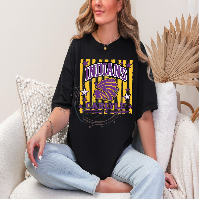 Indians Striped Tshirt