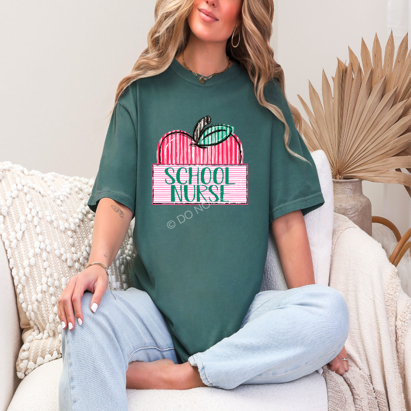 School Occupations Apple Tshirt