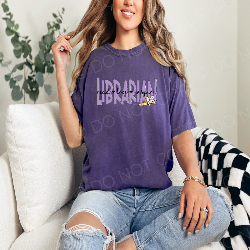 School Occupations Lavender Text Tshirt