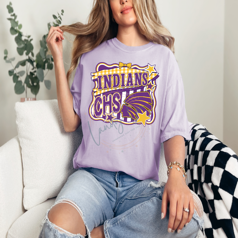 Indians Striped Retro Stars Tshirt