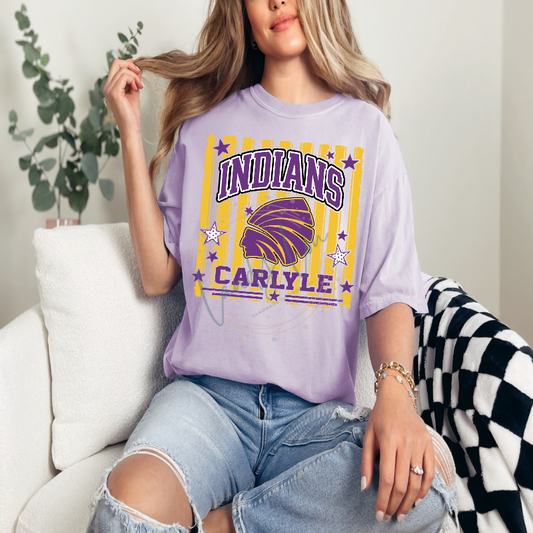 YOUTH Indians Striped Tshirt