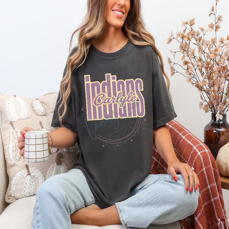Indians Tall Light Purple Tshirt