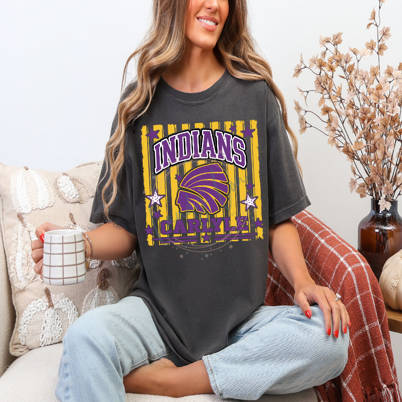 Indians Striped Tshirt