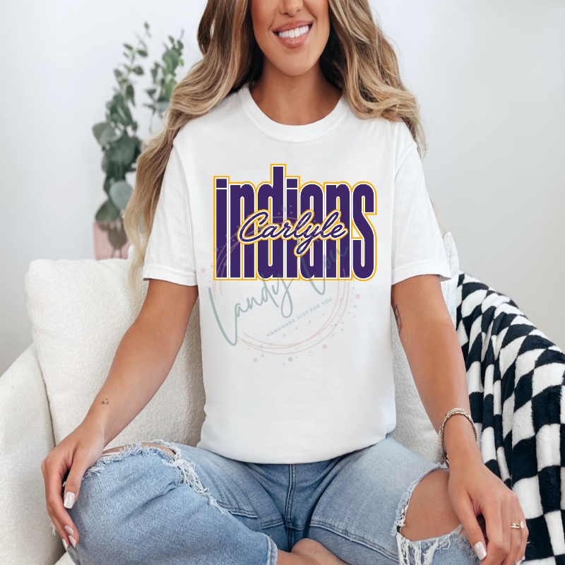 Indians Tall Dark Purple Tshirt