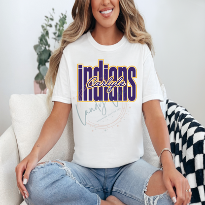 Indians Tall Dark Purple Tshirt