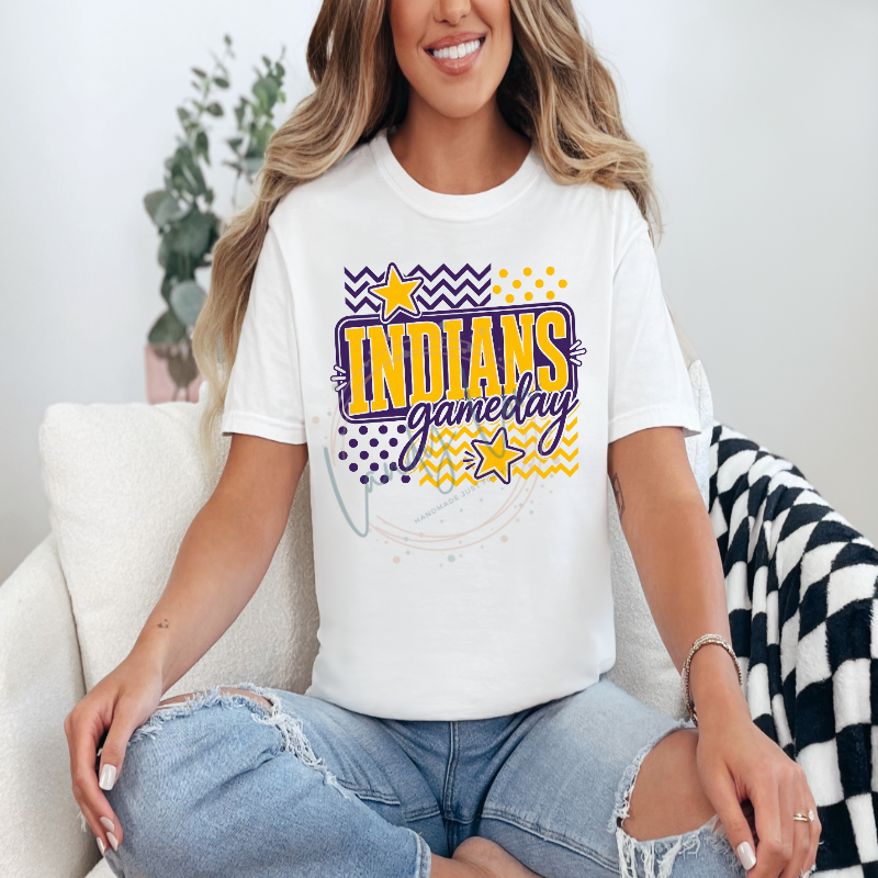 Indians Gameday Rectangle Tshirt