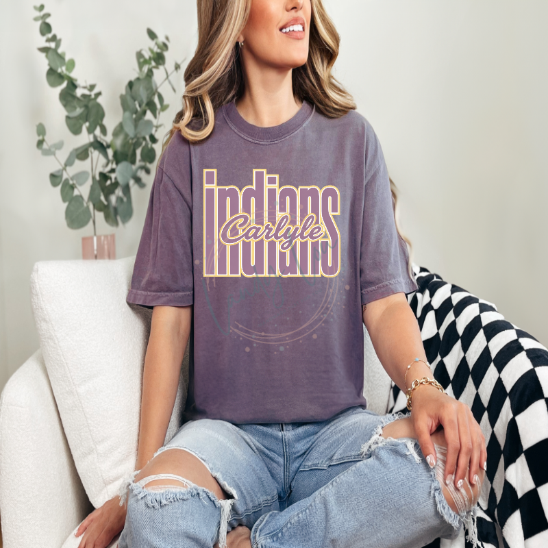 Indians Tall Light Purple Tshirt