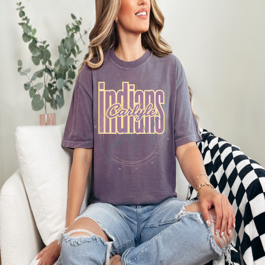 Indians Tall Light Purple Tshirt