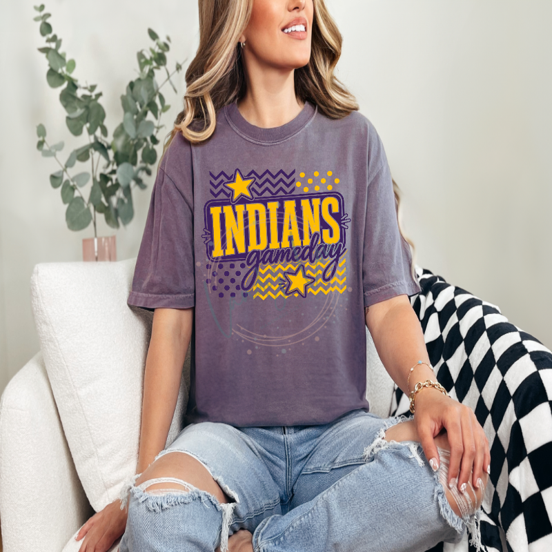 Indians Gameday Rectangle Tshirt