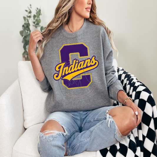 Indians C Logo Crewneck