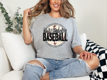 Load image into Gallery viewer, Honey Badgers / Baseball Script T-shirt
