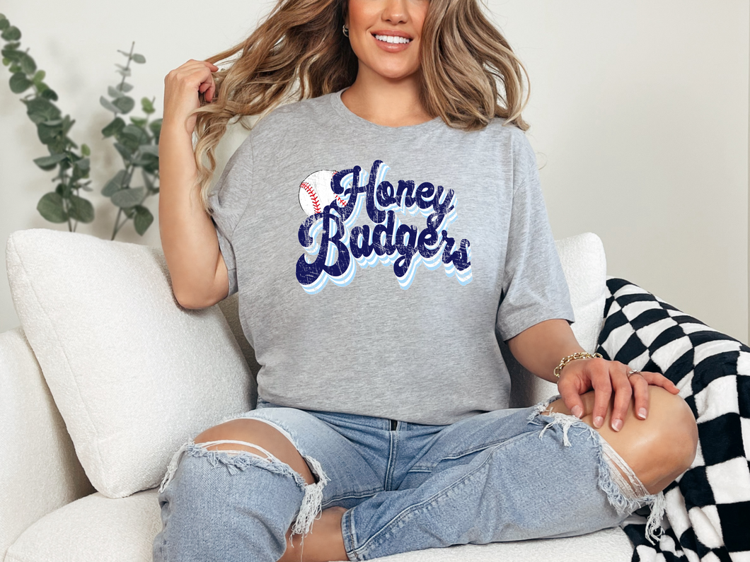 Honey Badgers / Cursive T-shirt