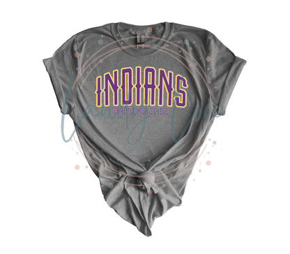 Indians Gothic Text Crewneck/T-shirt
