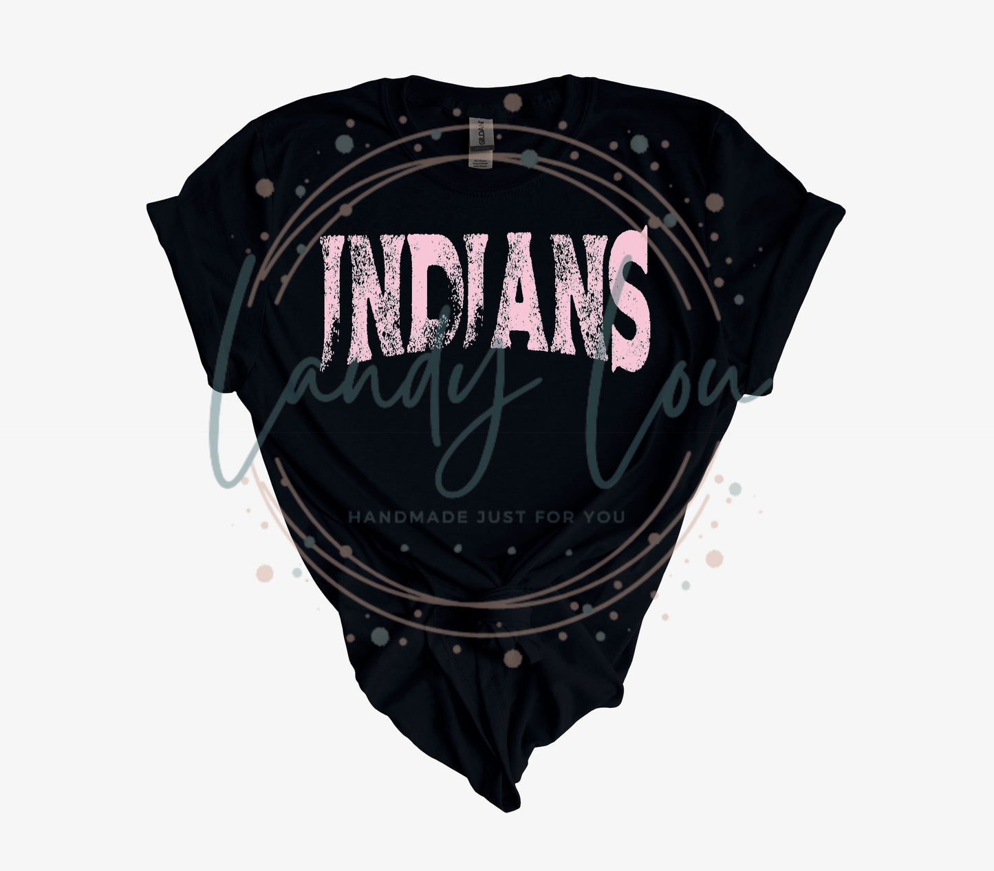 YOUTH Indians Pink Grunge Crewneck/T-shirt