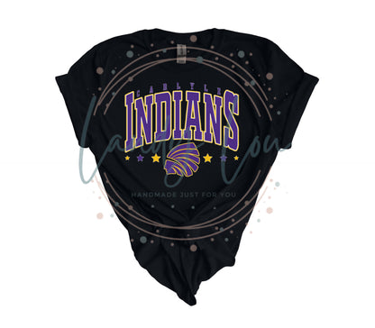 Indians With Stars Crewneck/T-shirt