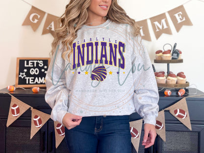 Indians With Stars Crewneck/T-shirt