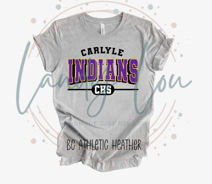 Indians Arched Text T-Shirt