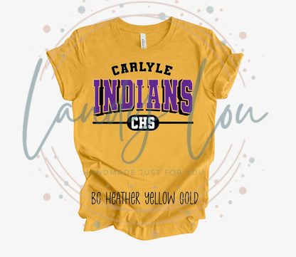 Indians Arched Text T-Shirt