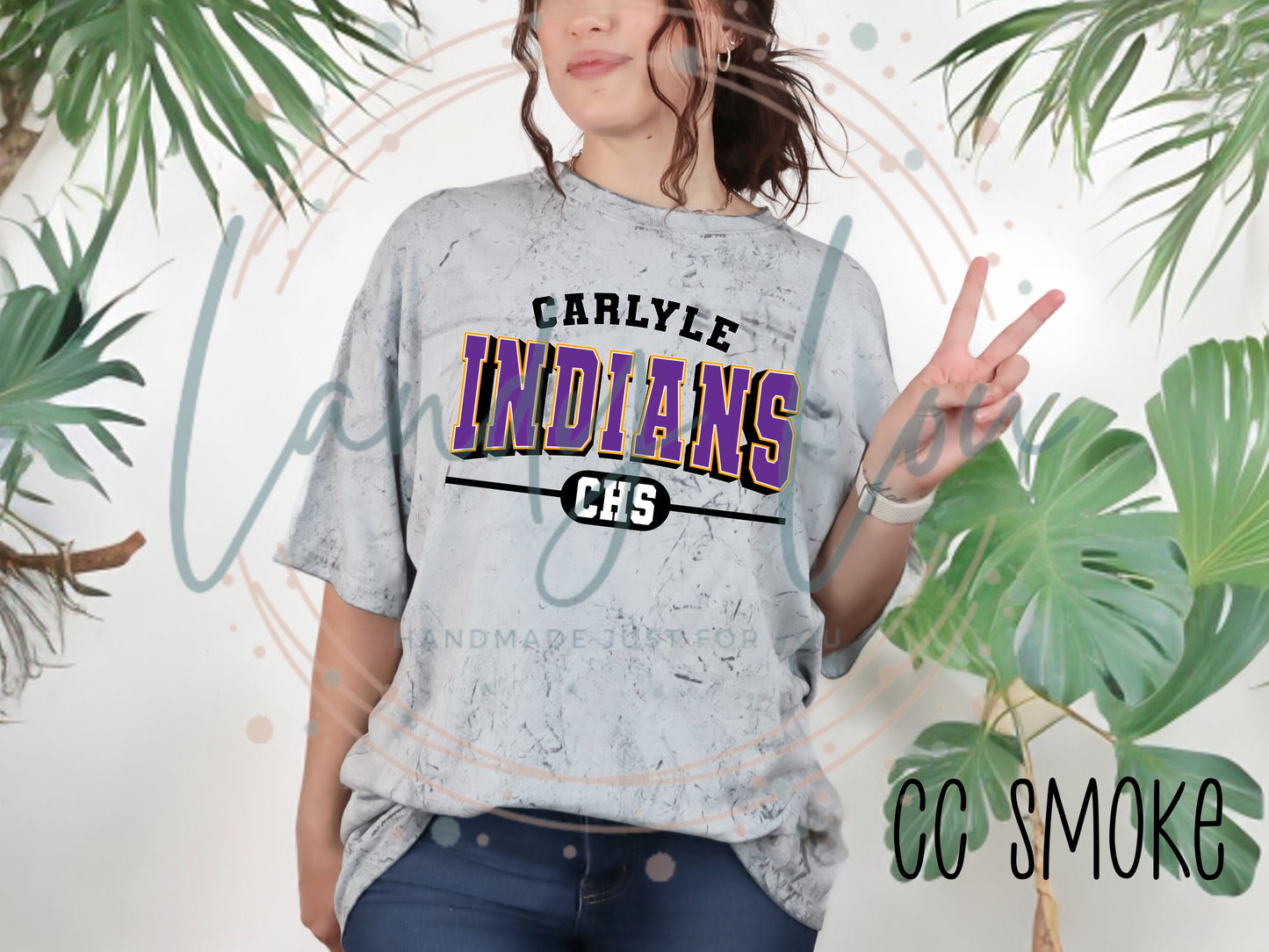 Indians Arched Text T-Shirt