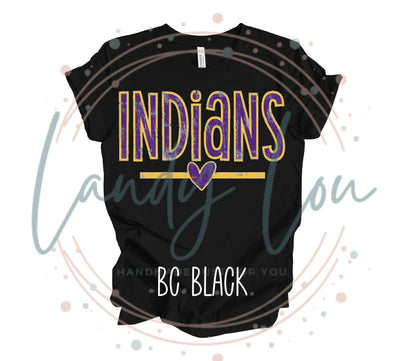 Indians Heart T-shirt