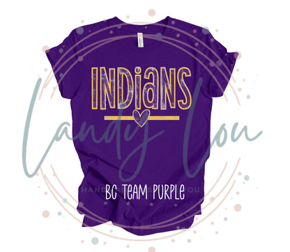 Indians Heart T-shirt