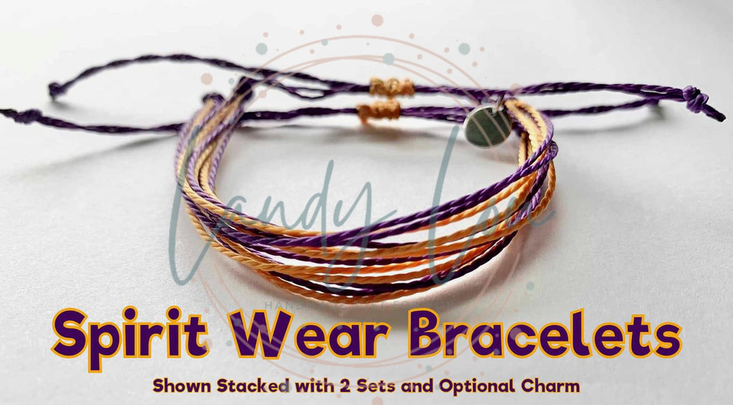 Wax Cord Spirit Bracelet With Optional Charm
