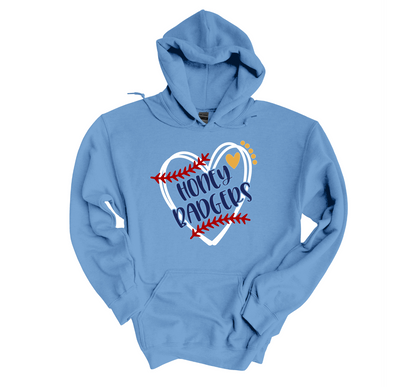 Honey Badger Heart Design T-shirt/Hoodie