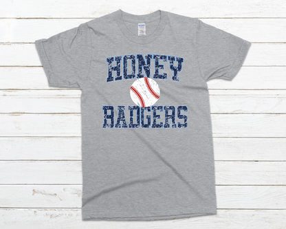 Honey Badger Distressed Logo T-shirt/Hoodie